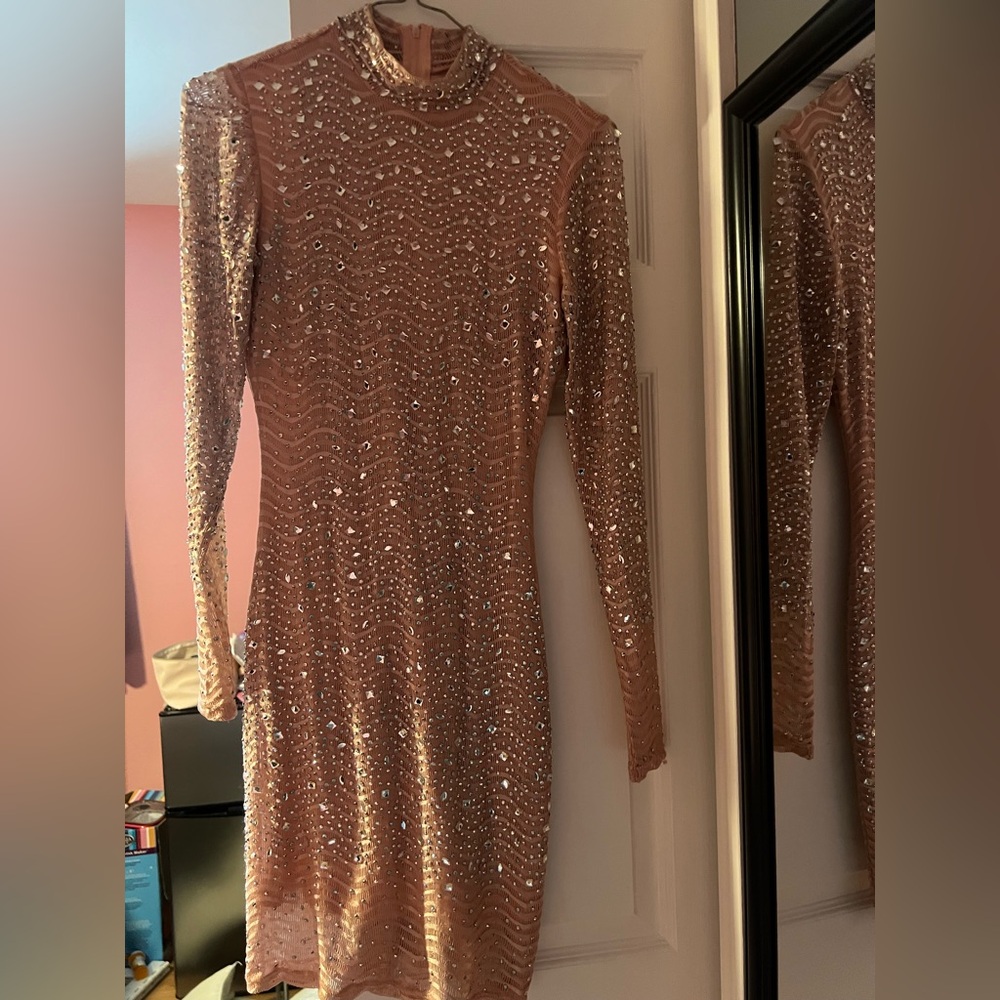 Windsor Sequin Long Sleeve Bodycon Dress